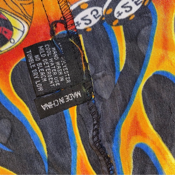 Ferugini Poker Dice Flames Rockabilly Men’s Button Up Shirt Large - Picture 11 of 12